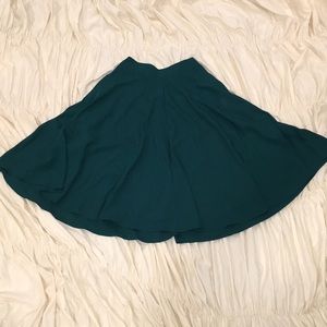 Dark green round skirt